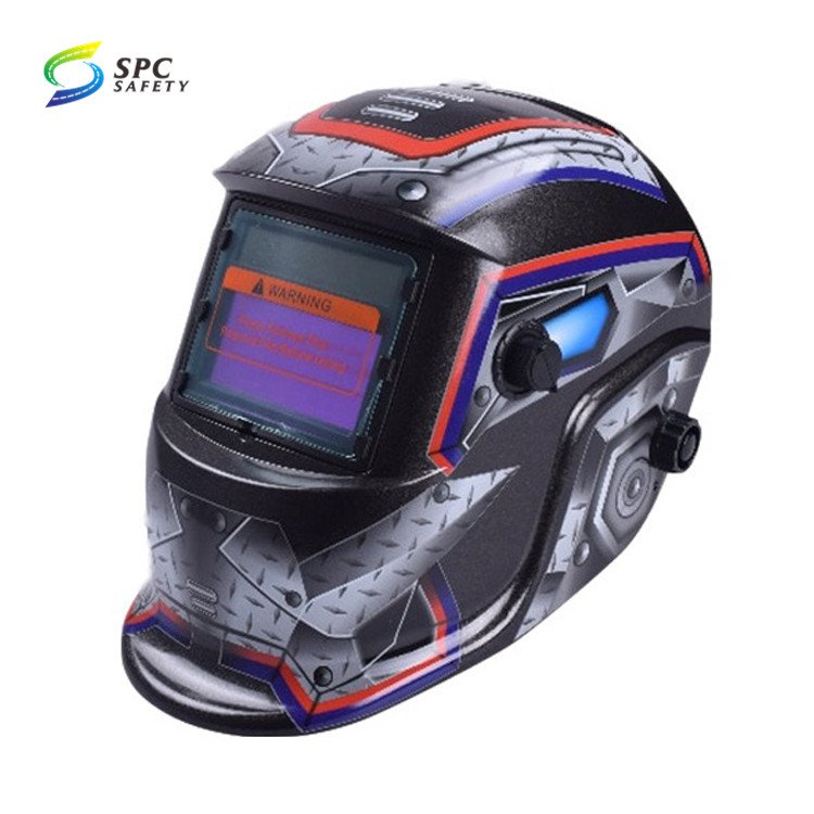 Skull Printing Design Head Mounted Safety protection Solar Automatic Dark Welder Mask Shield Auto Darkening Welding Hood Helmet