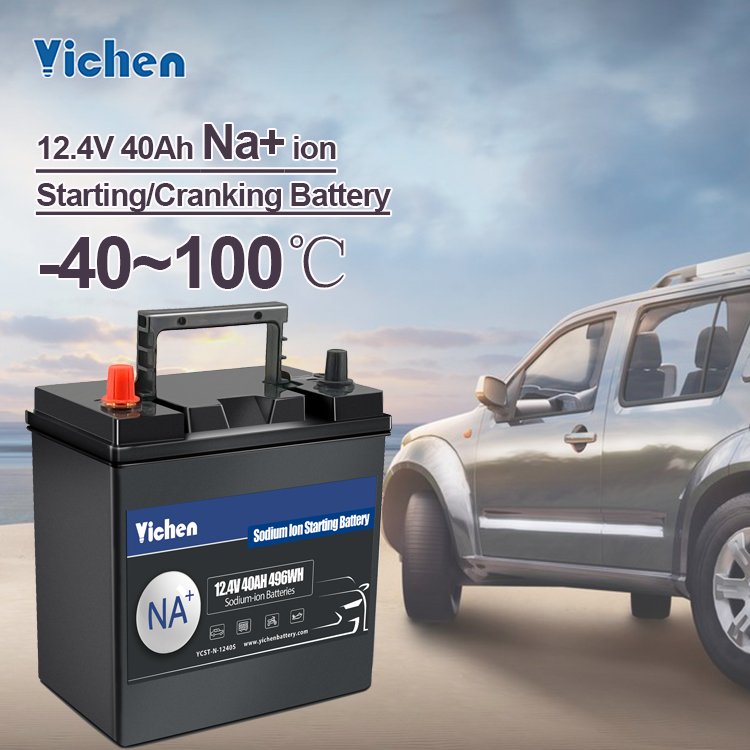 Innovative 12.4V 40Ah Sodium-ion Starting Cranking Battery 12V Na+ Ion Car Battery Auto Battery