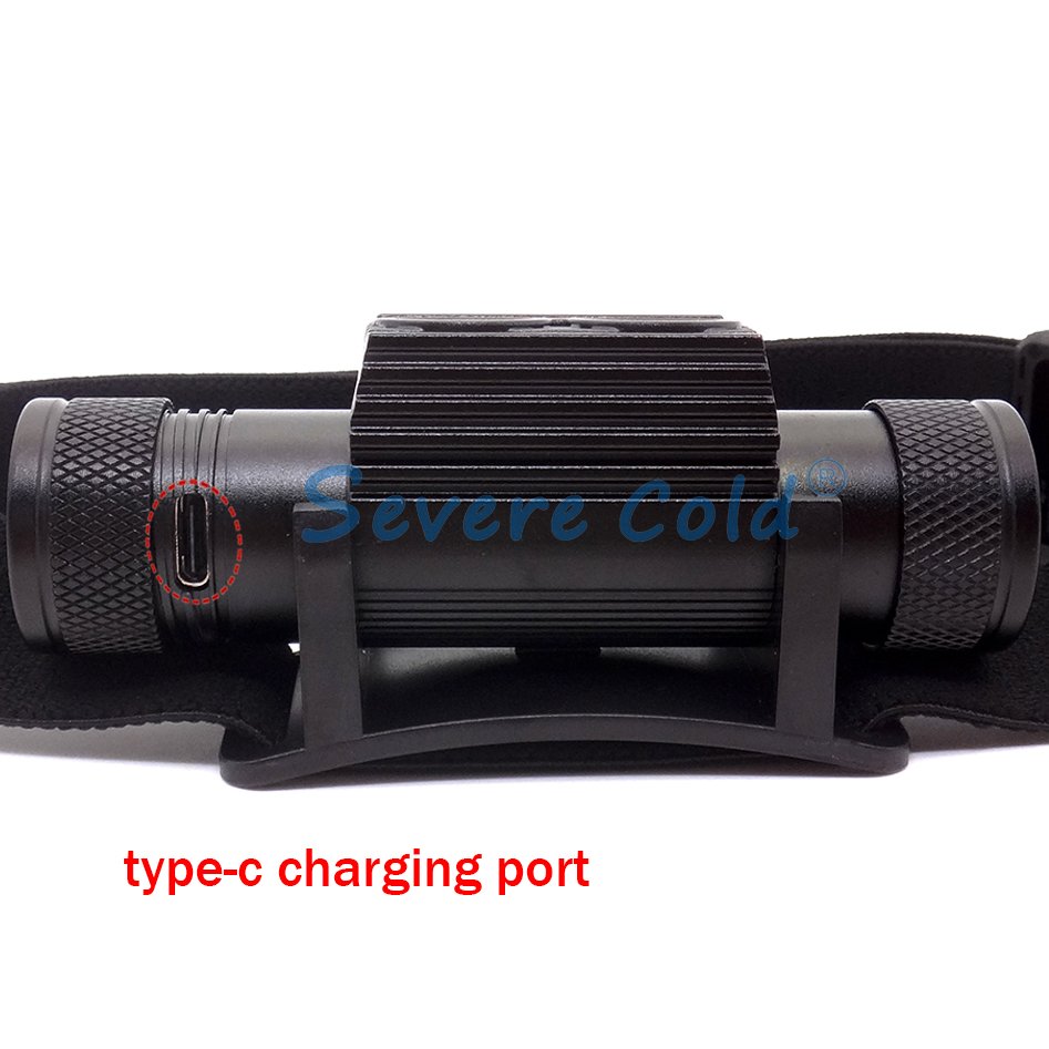 1800 Lumen Headlamp Hunting Waterproof Work Powerful Headlamp Flashlight Rechargeable LED Headlamp