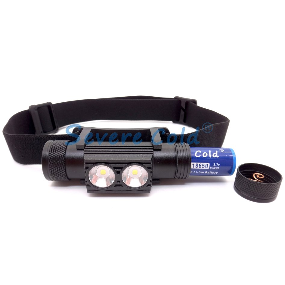 1800 Lumen Headlamp Hunting Waterproof Work Powerful Headlamp Flashlight Rechargeable LED Headlamp