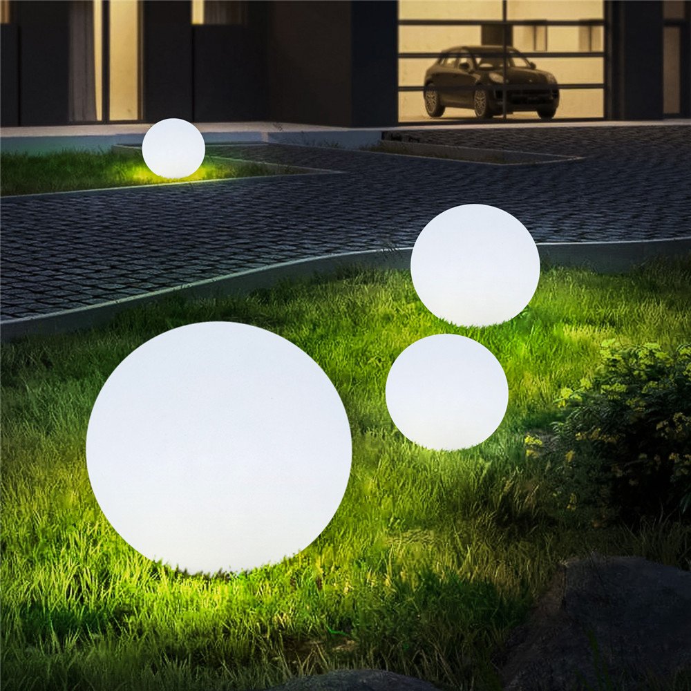 Rts Waterproof LED Illuminated Pool Light Rechargeable Floating Swimming Pool Light up Ball Decorative Outdoor Pendant Led Ball