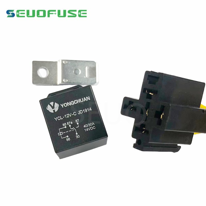 Auto Fused Relays 12v/24V 30a/40A 4/5pin Automotive Relay with Hot Sale