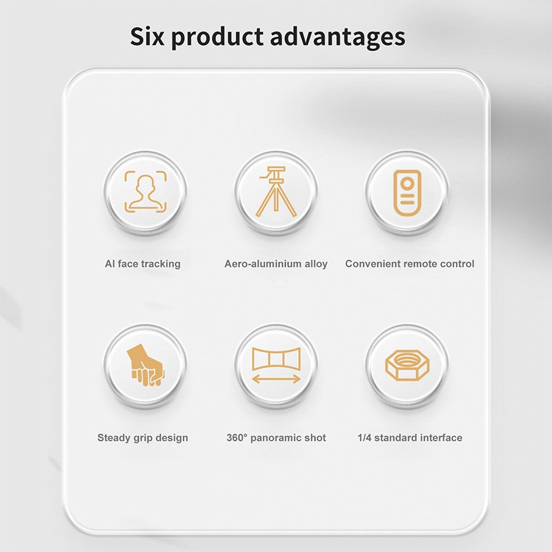 High-Quality 180CM Tripod with 360° Face Tracking Phone Holder Extended Height Rotation Fill Light Handle Selfie Stick