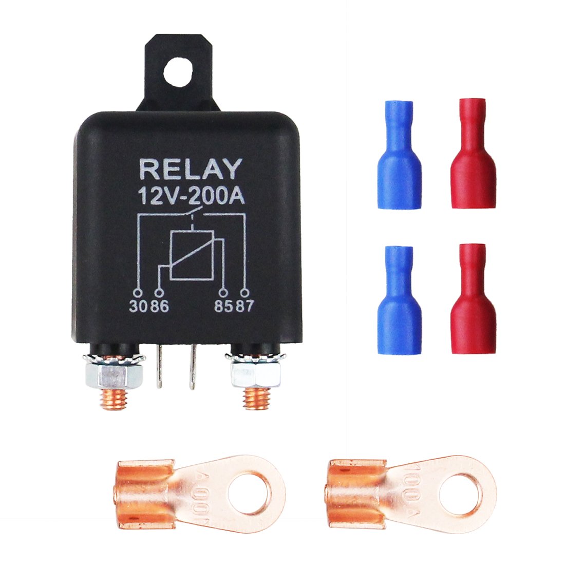 China Manufacturer Heavy Duty 200A Starter Relay Auto 12V/24V Electric Power Safety Relays