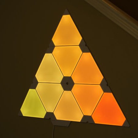 Senseled Triangle Panel Aurora Smart Lighting LED Panel Starter Kit 9pcs X 2w RGBW Led Triangel Panel Lights