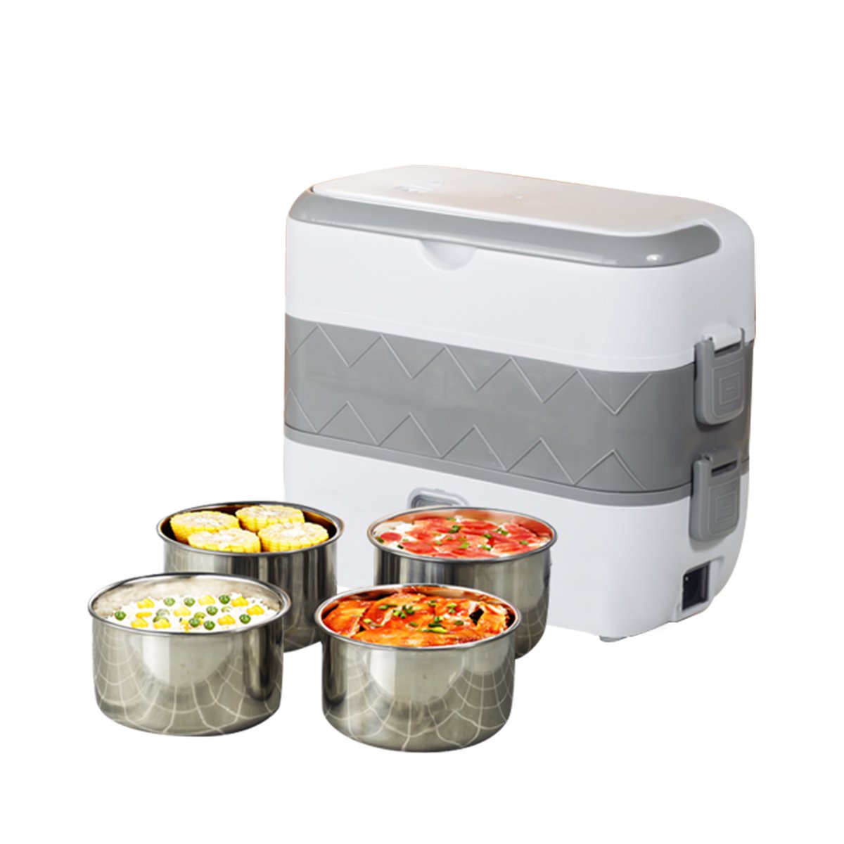 Wholesale 110V/220V Portable Stainless Steel Big Thermo Electric Lunch Box Warmer