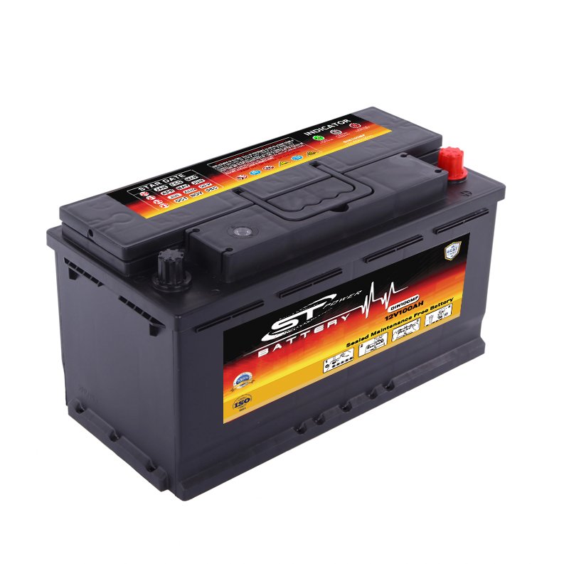 Hot Sale Maintenance Free DIN100 12V 100Ah MF Car Starting Battery Auto Battery MF60044 DIN35-DIN62-DIN75-DIN88-DIN100