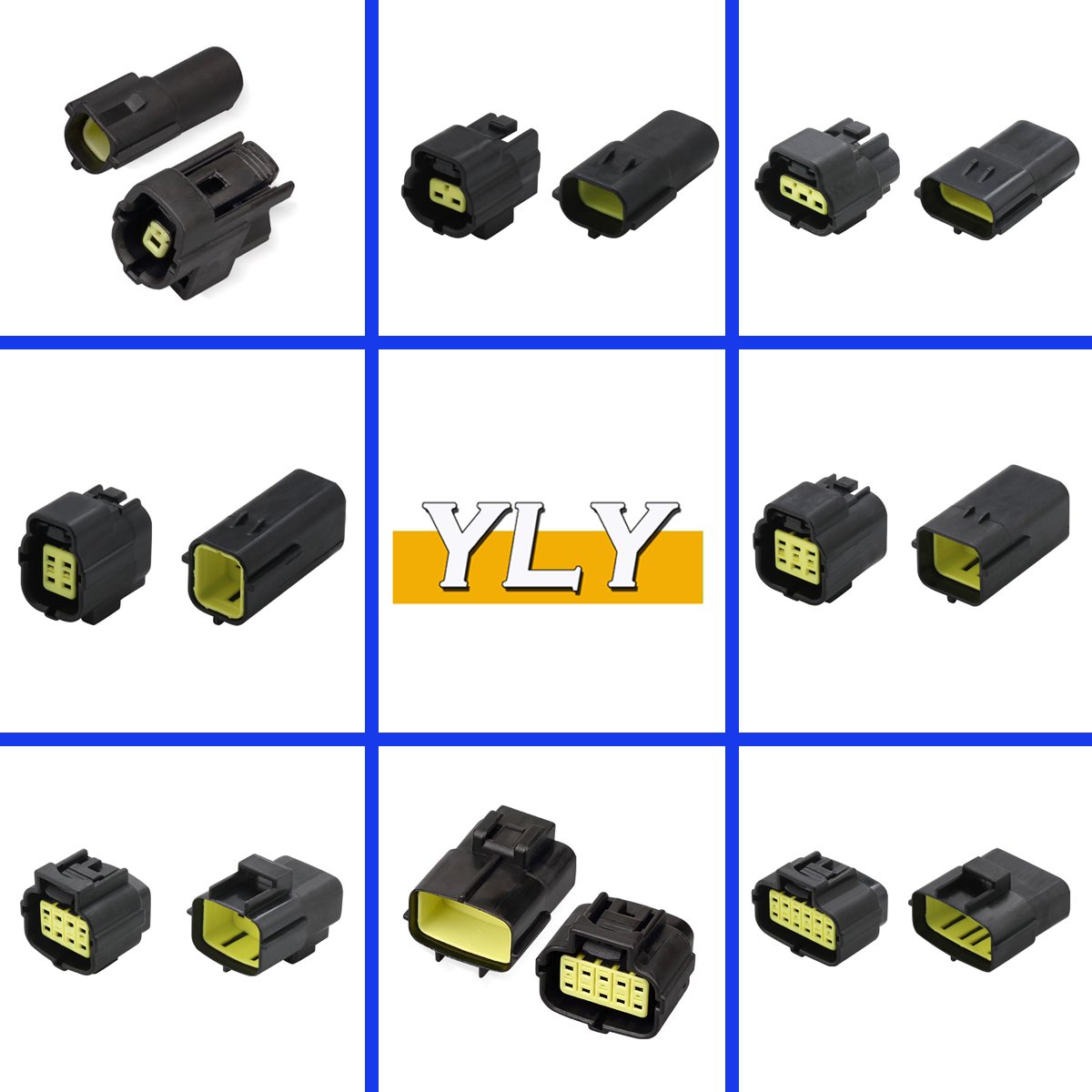 7 Pin Automotive Headlight Connector Wiring Harness Sealed Socket Starter 6188-0067 6189-0127