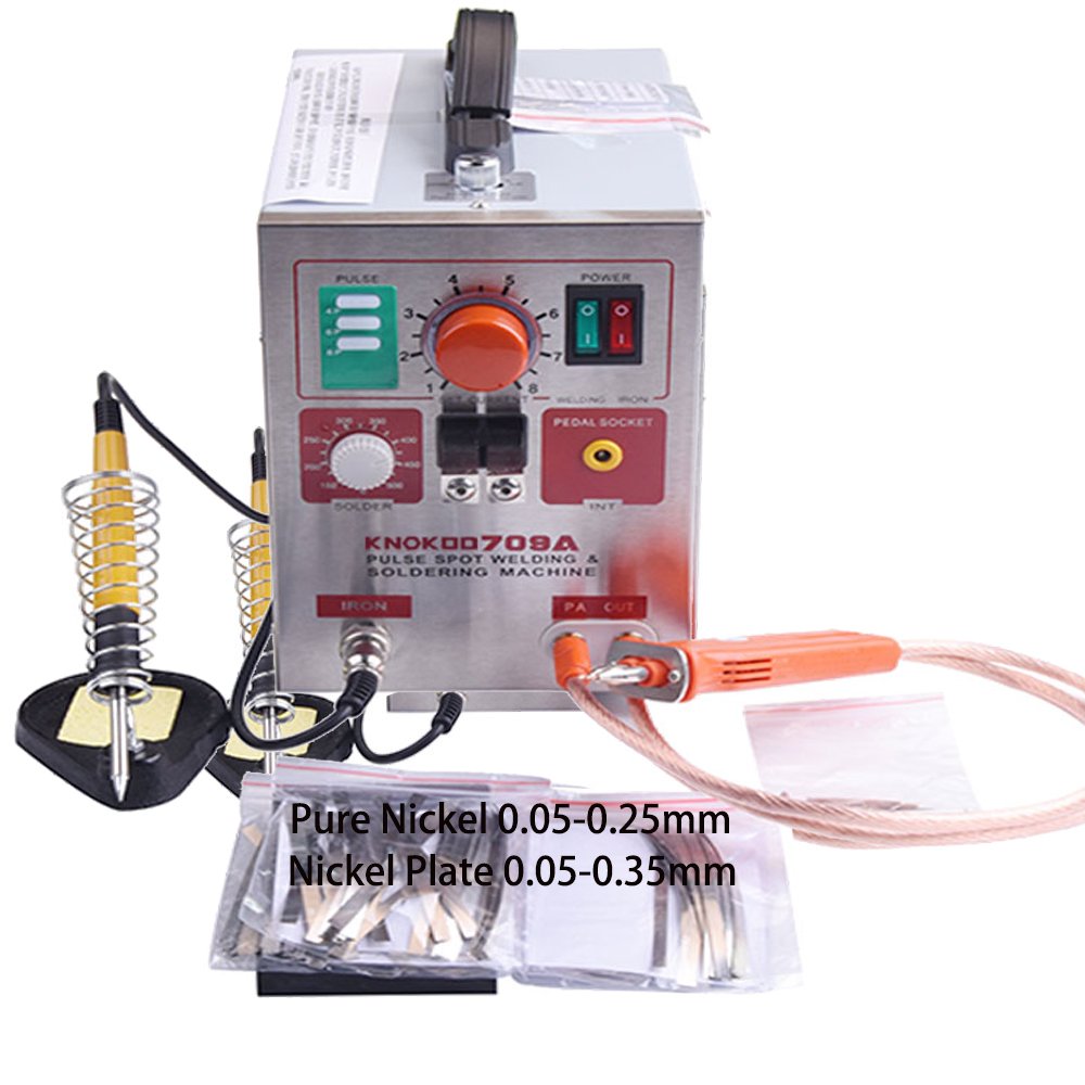 KNOKOO Battery Welding Machine 709A Automatic DIY Portable 18650 Battery Mini Spot Welders