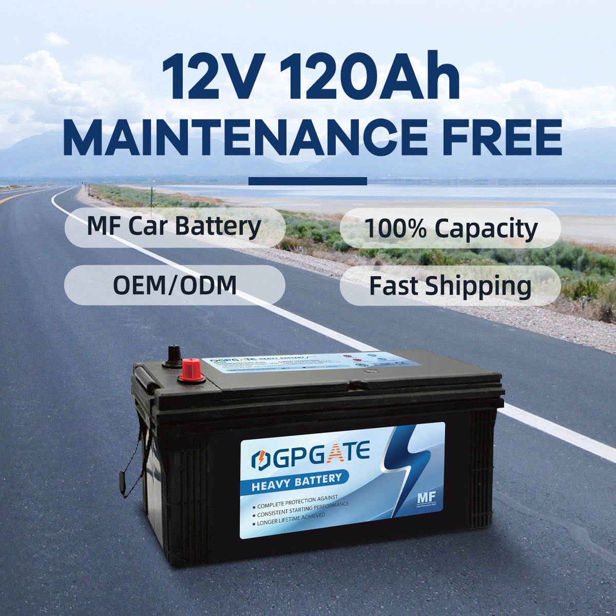 Wholesale JIS N120 Truck Battery 12V120ah Lead Acid Car Battery Cruise Ship Starter Battery