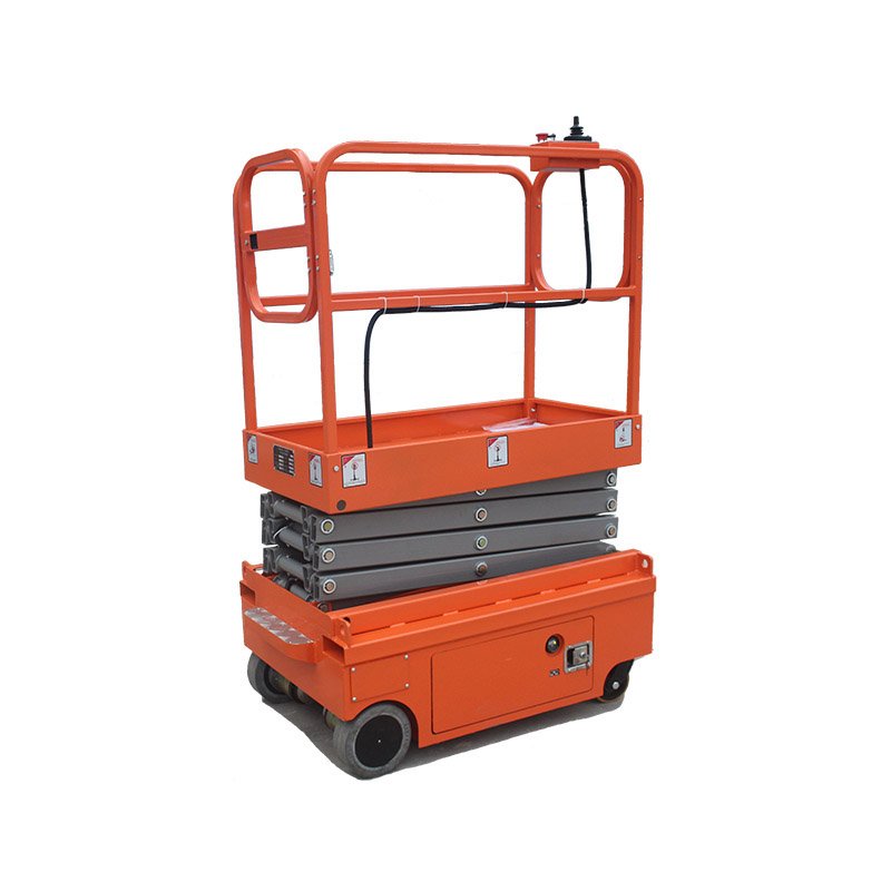UNW 5m Auto MobileSelf-Propelled Trailer Lifter 300kg Mini Scissor Lifter Mobile Full Electric Lifting Platform