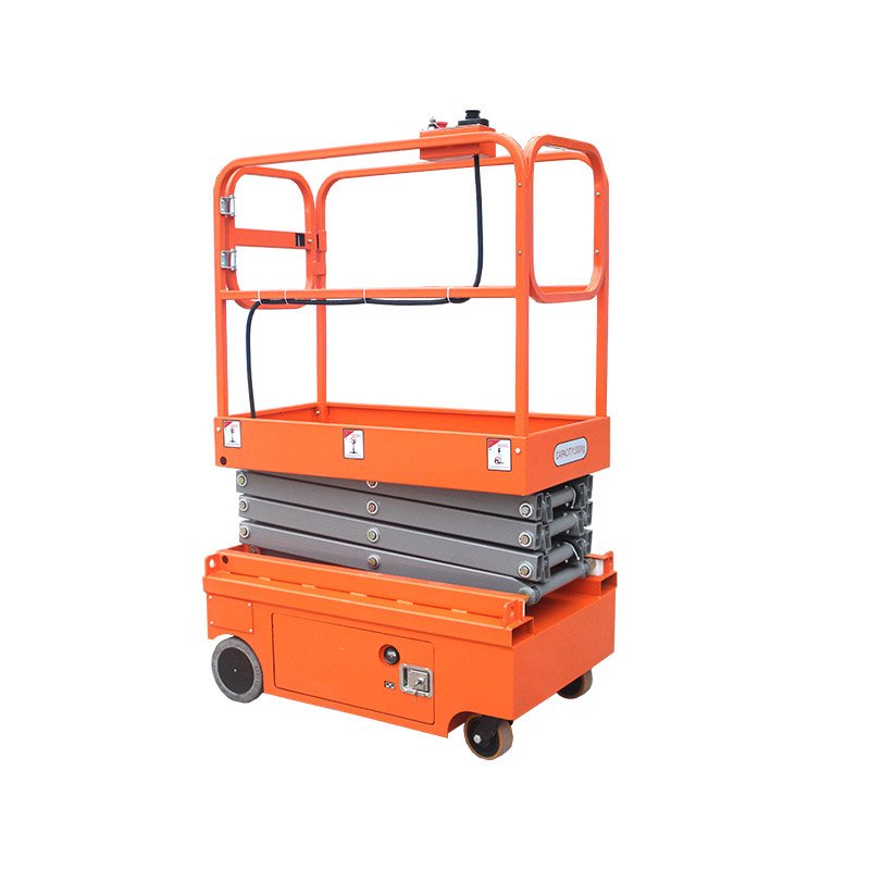 UNW 5m Auto MobileSelf-Propelled Trailer Lifter 300kg Mini Scissor Lifter Mobile Full Electric Lifting Platform