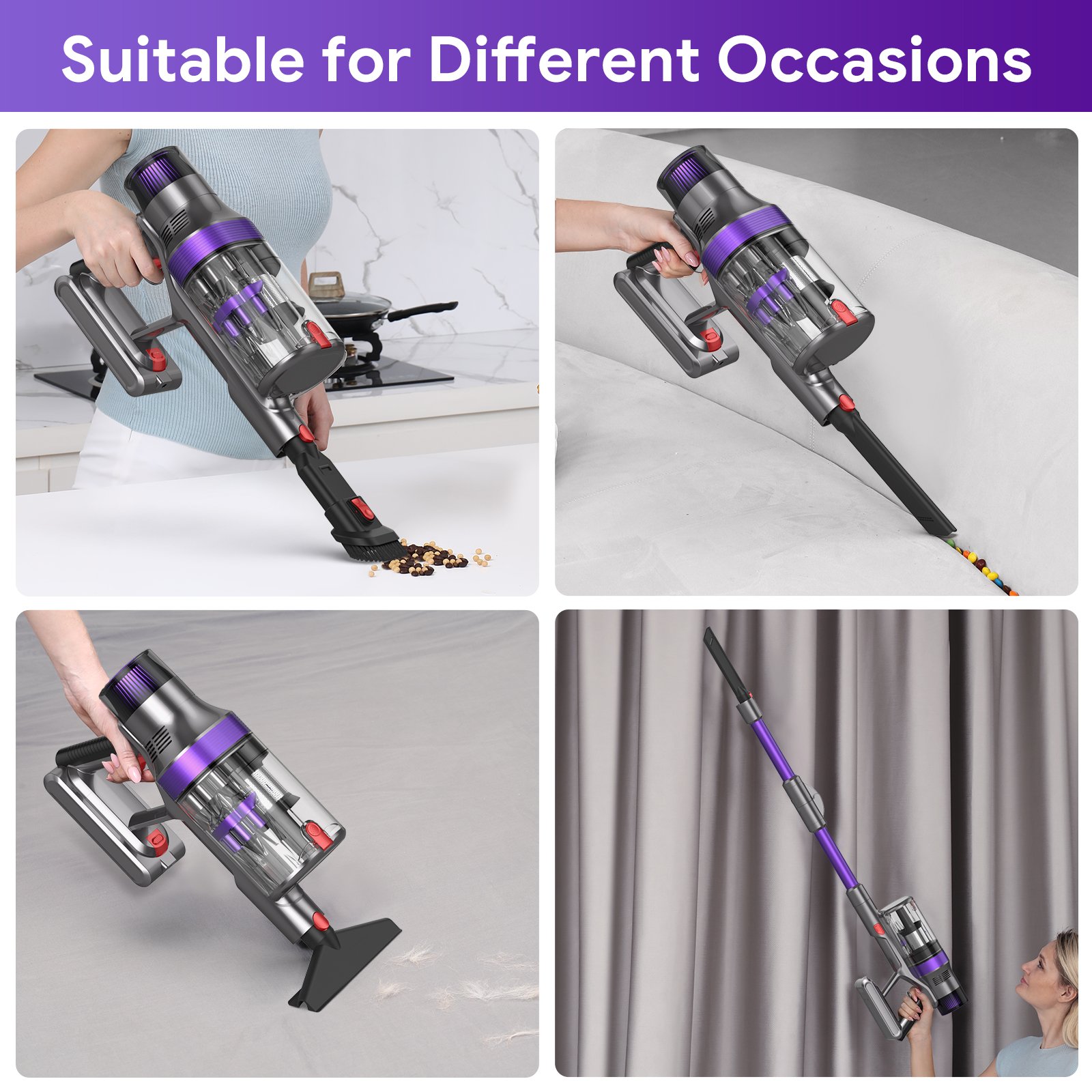 RTS 2024 Best Cleaning Machine Wireless Handy Household Stick Vacuums Wood Flooring Bagless Home Carpet Car Cleaning