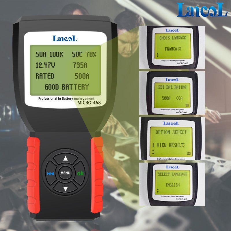 OEM Factory Auto Diagnostic Tool Micro 468 CCA Analyzer Battery Capacity Tester