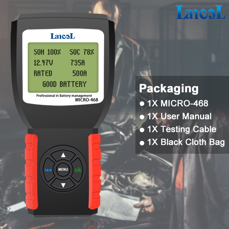 OEM Factory Auto Diagnostic Tool Micro 468 CCA Analyzer Battery Capacity Tester