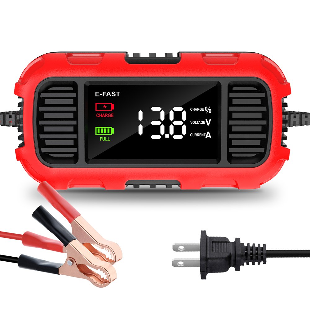 Wholesale Price Intelligent Lcd 12v 2a Motorcycle Lead Acid Battery Charger Automatic Shutdown Tricycle Scooter Battery Charger