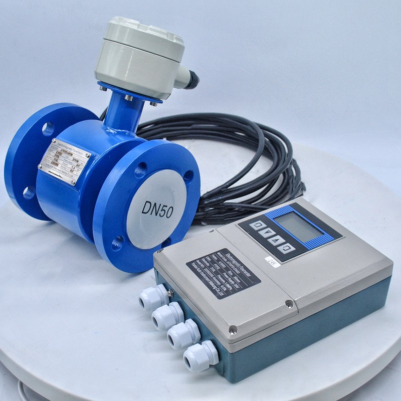 Low Price Electromagnetic Irrigation Water Flow Meter IP68 Battery Operated Electromagnetic Flow Meter 24VDC 220VAC
