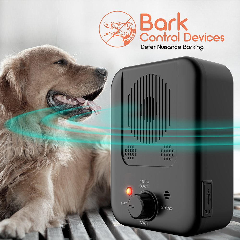 Auto Detect Animal Dog Cat Repeller Outdoor Ultrasonic Dog Bark Control Anti Bark Devices Stop Barking Deterrent