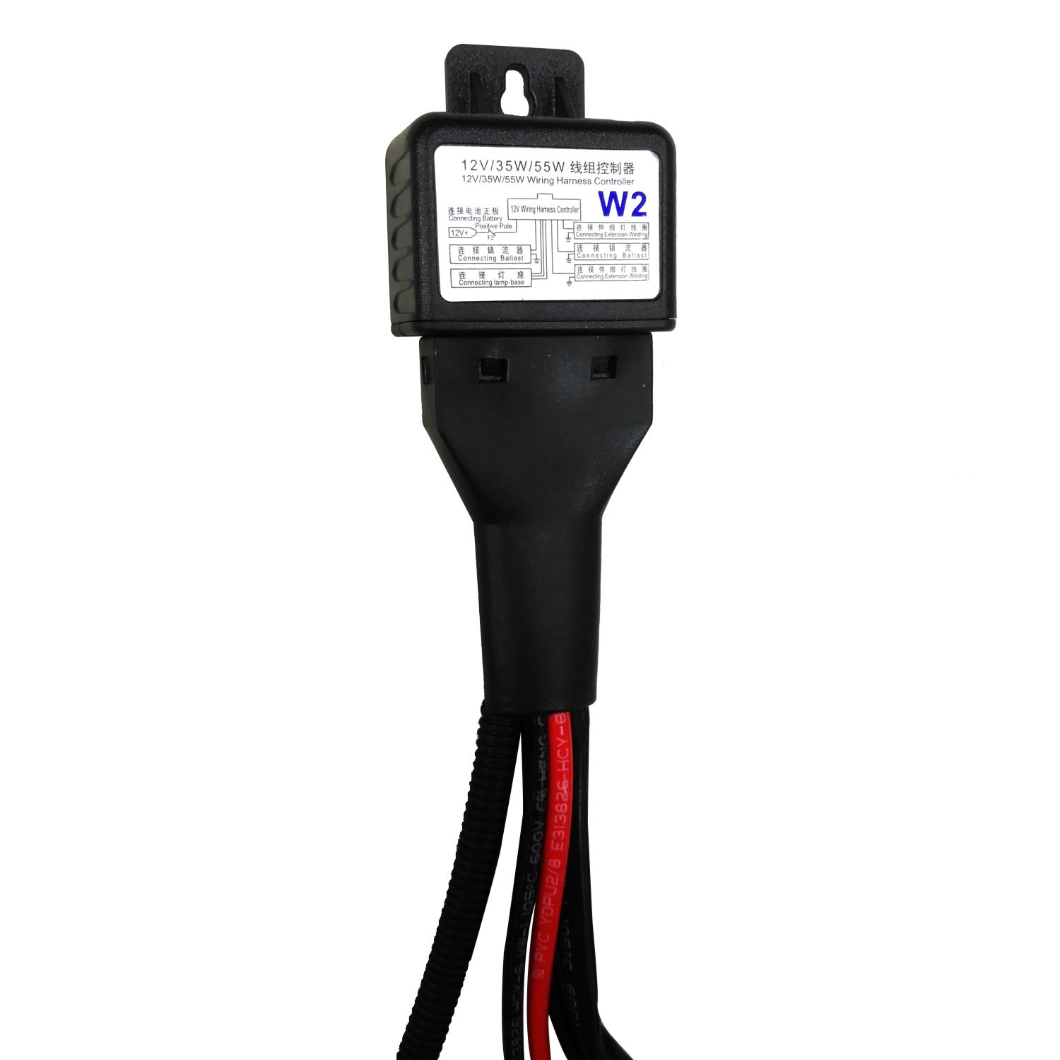 Universal 12V H4 Xenon Headlight Wiring Harness Hi/Lo HID Battery Relay Wire Control Harness Cable Other Car for Auto Headlamp