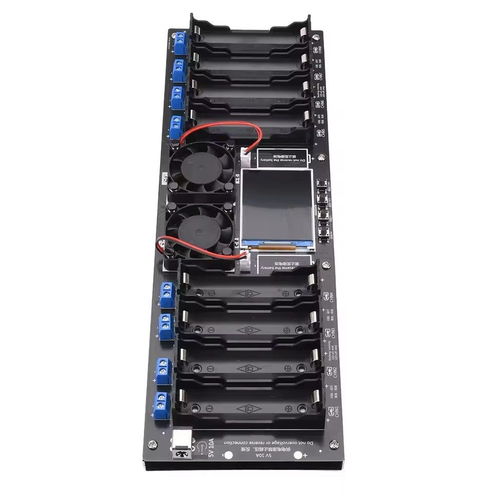 8 Channel 18650 Battery Capacity Tester Auto Charge/Discharge Module Battery Internal Resistance Tester Power Detector Module