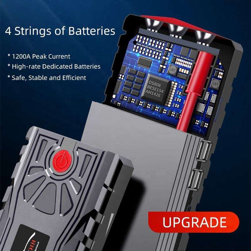 12V High Power Car 32000mAh Jump Starter Power Bank/Multi-Function Portable 12V Lithium Battery Car Jump Starter