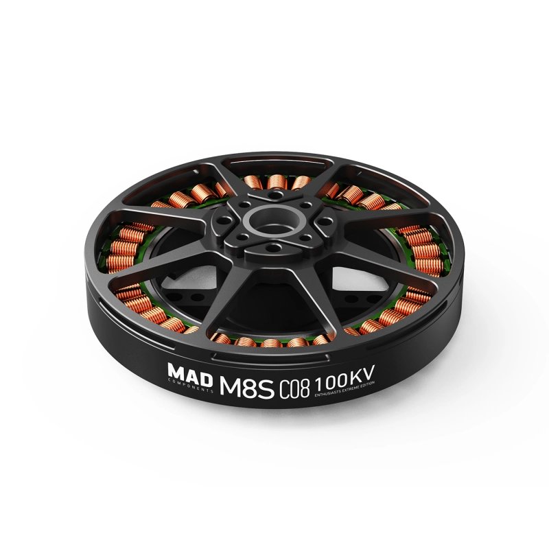 MAD M8SC08 EEE 100KV 12S High Efficiency Multirotor Brushless Dc Motor for Professional Drone With 27-28 Inch Prop