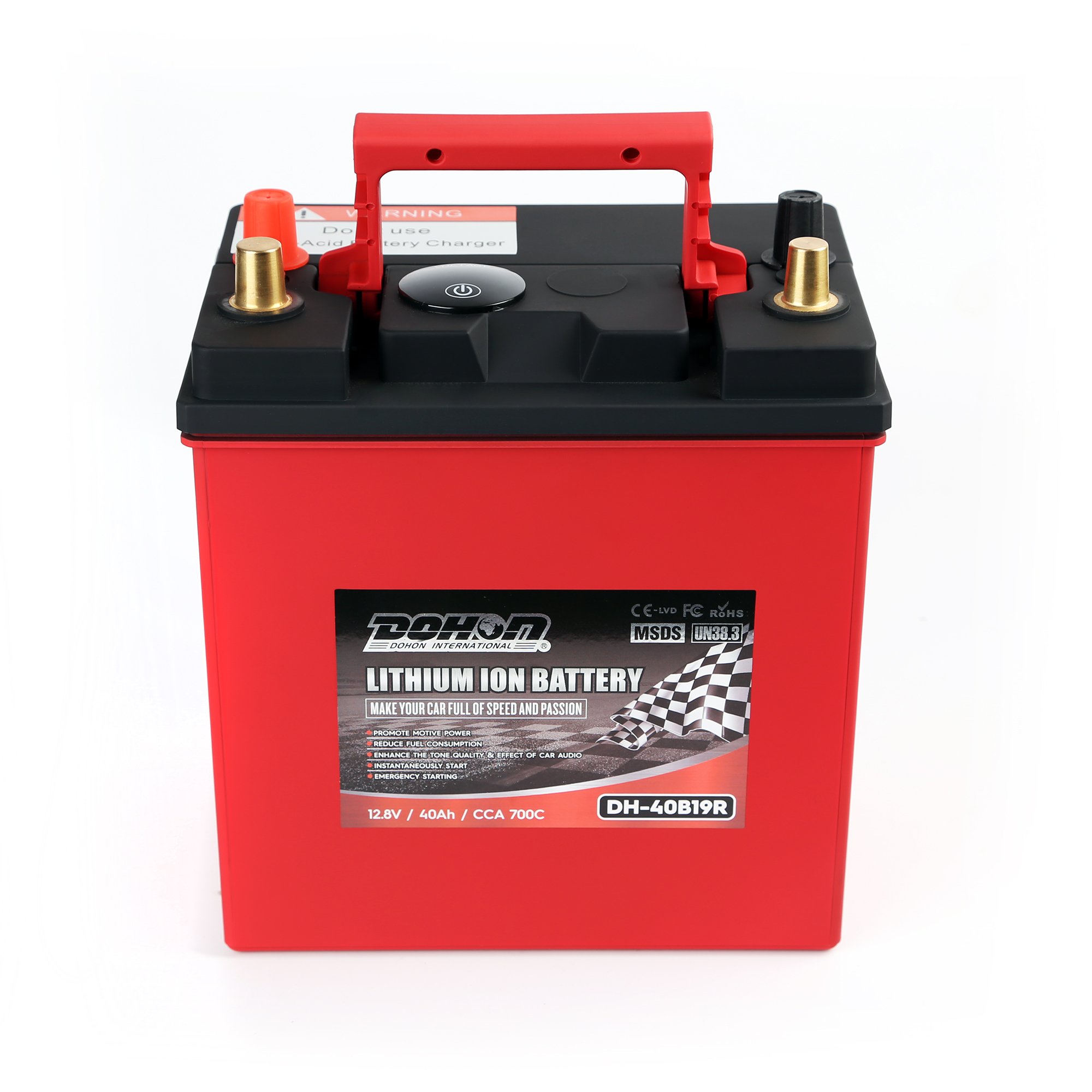 Lifepo4 Battery 12v 40B19R 40AH 700CCA Vehicle Auto Lithium Iron Battery OEM ODM