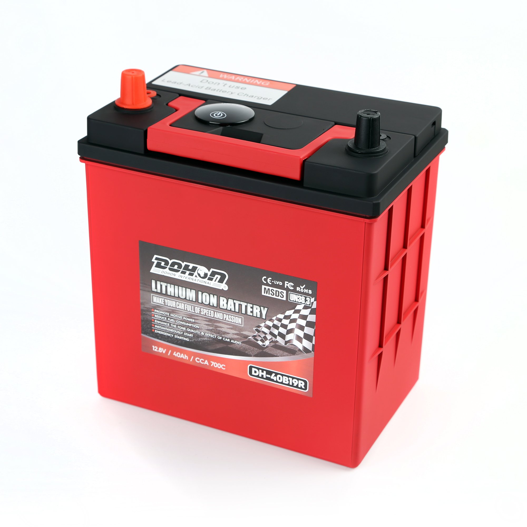 Lifepo4 Battery 12v 40B19R 40AH 700CCA Vehicle Auto Lithium Iron Battery OEM ODM