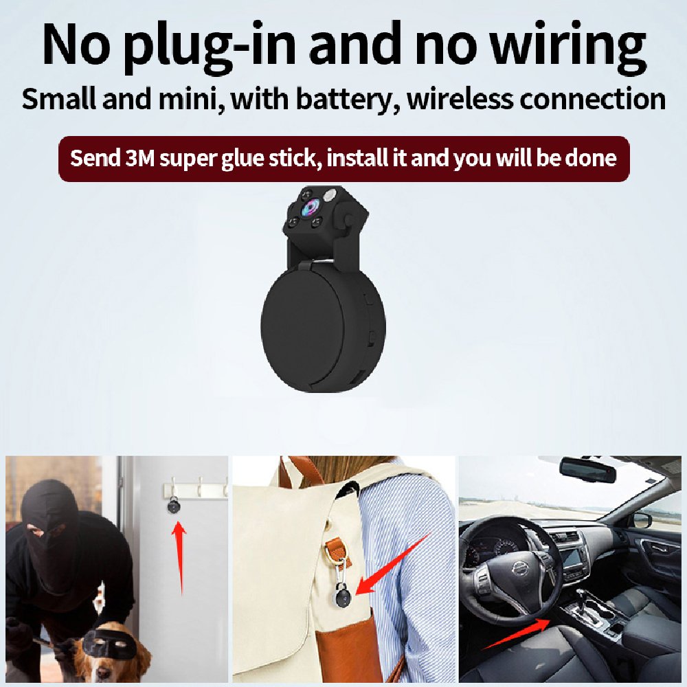 Battery Mini Hd Secret Indoor Security Body Camera With Audio and Video Recording Secret Mini Wifi Camera Security Micro Camera
