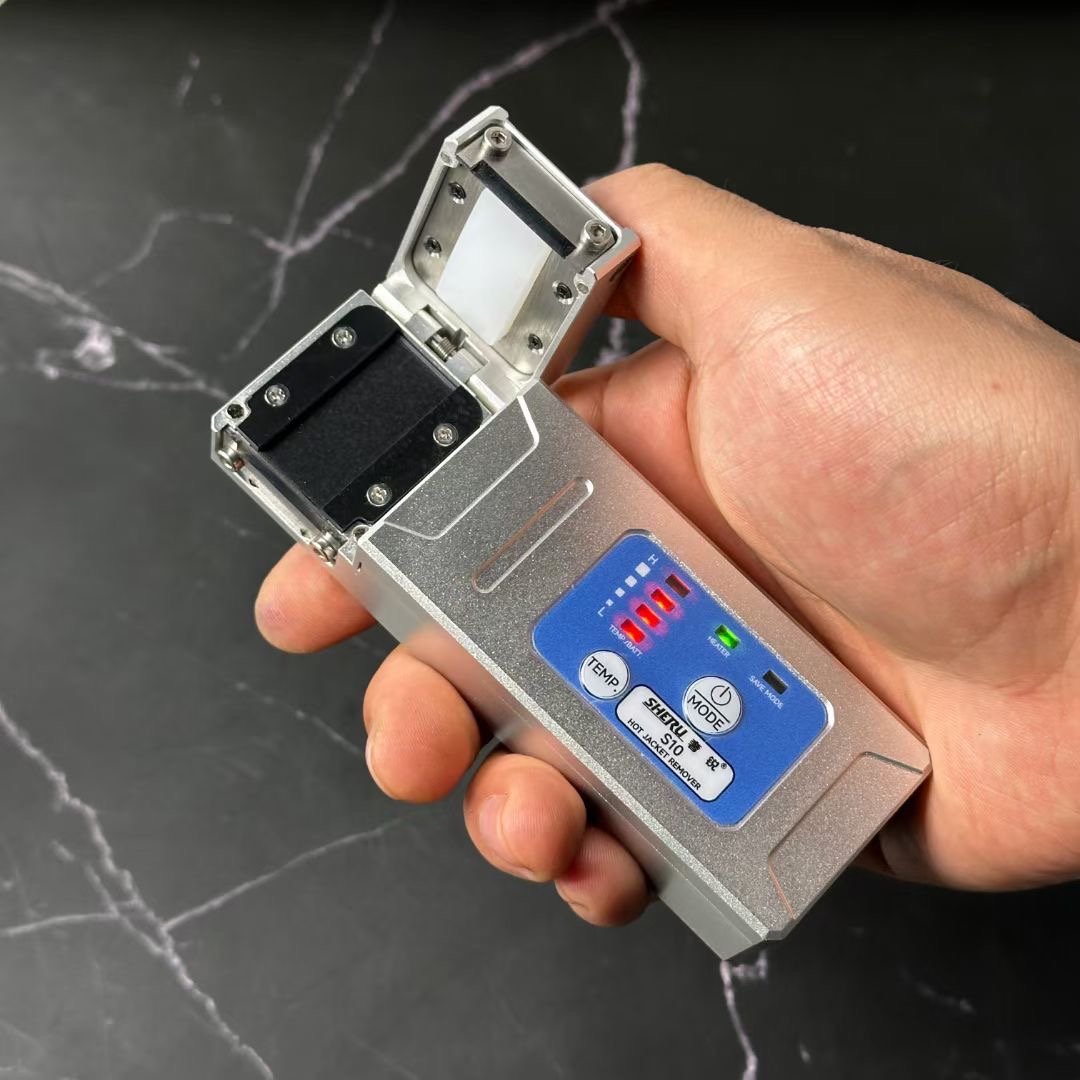 SHERUI Original Brand Fiber Thermal Stripper Hot Jacket Remover Ribbon Fiber Stripper In-built Battery Bundle Fiber Stripper