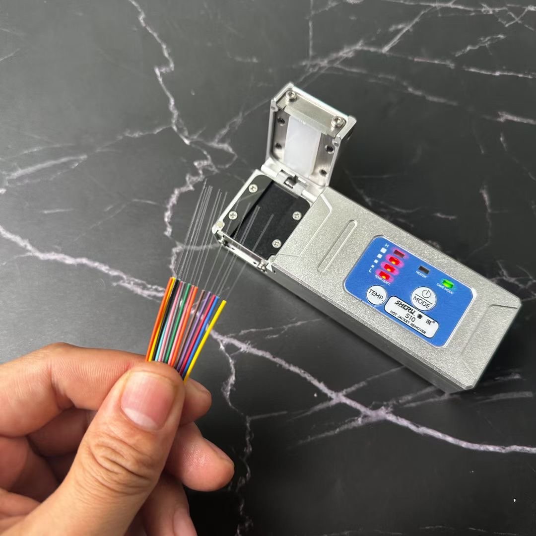 SHERUI Original Brand Fiber Thermal Stripper Hot Jacket Remover Ribbon Fiber Stripper In-built Battery Bundle Fiber Stripper