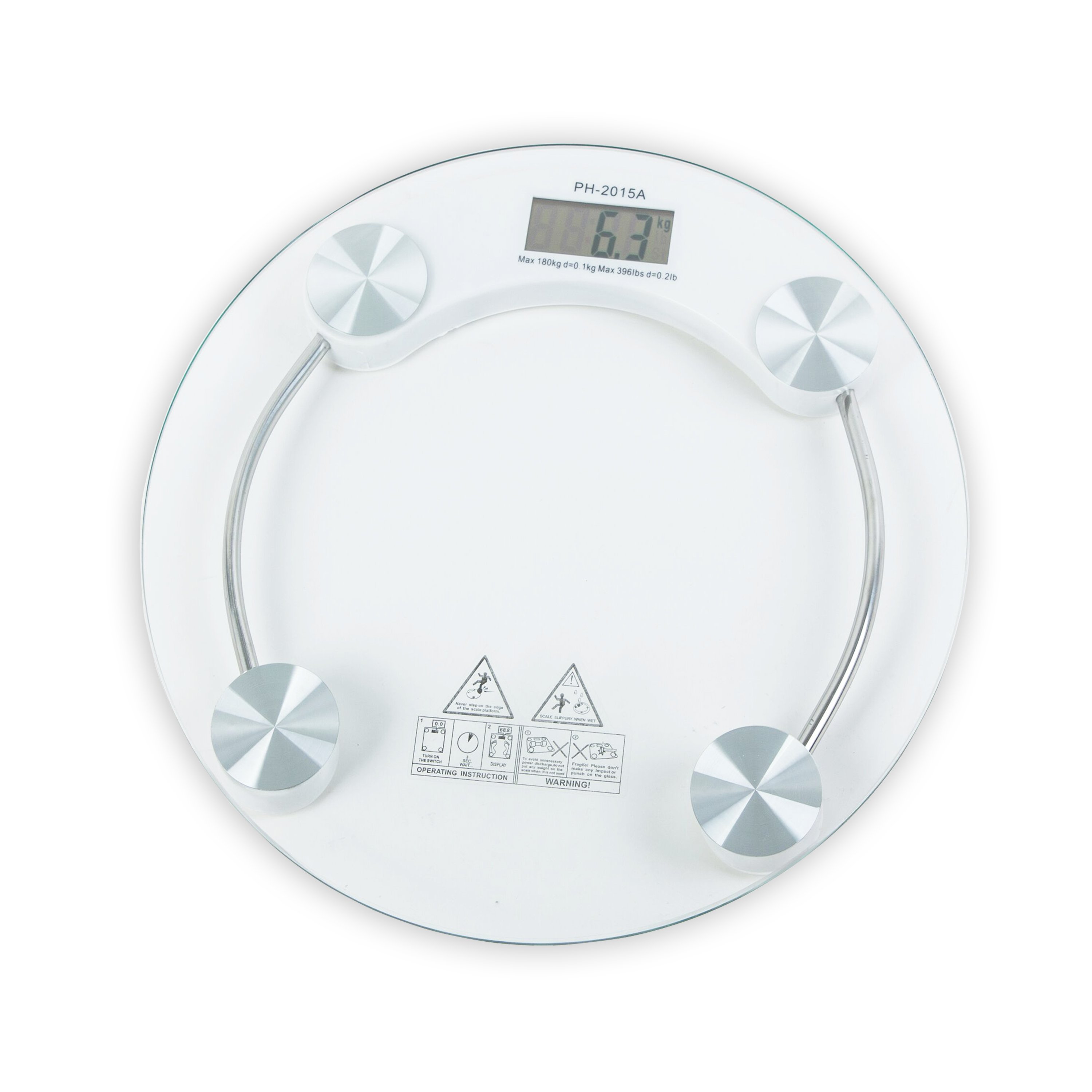 Household High Accurate 0.1kg Four Digit LCD Electronic Glass Human Body Floor Personal Bathroom Scale for Checking Weight