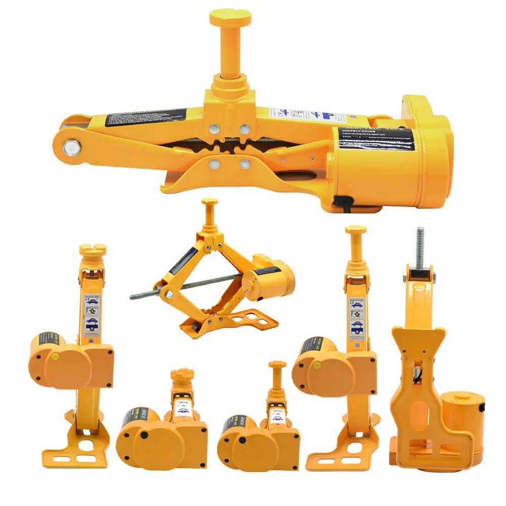 3 In1 Portable 3ton Floor Lift Electric Jack Kit for Car 12v Lighter Powered Car Lifter With Impact Wrench Tire Inflator