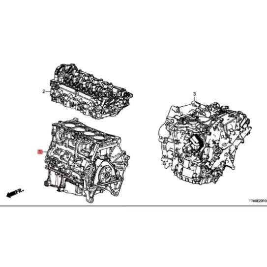 Second Hand Original Car Accessory Auto Engine Parts Assembly Remanufactured for Honda Vezel 2020 100025BYH03 Turboss