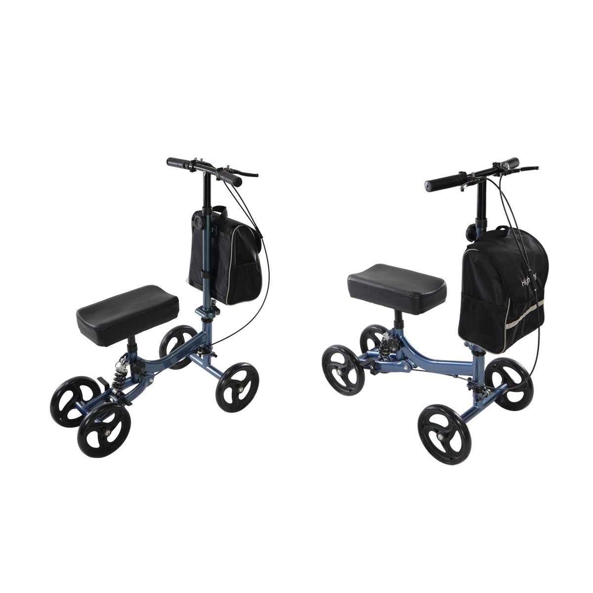 Knee Walker Manufacture Foldable Steerable Medical Knee Scooter, Crutch Alternative with Drum Braking System for Foot Injuries