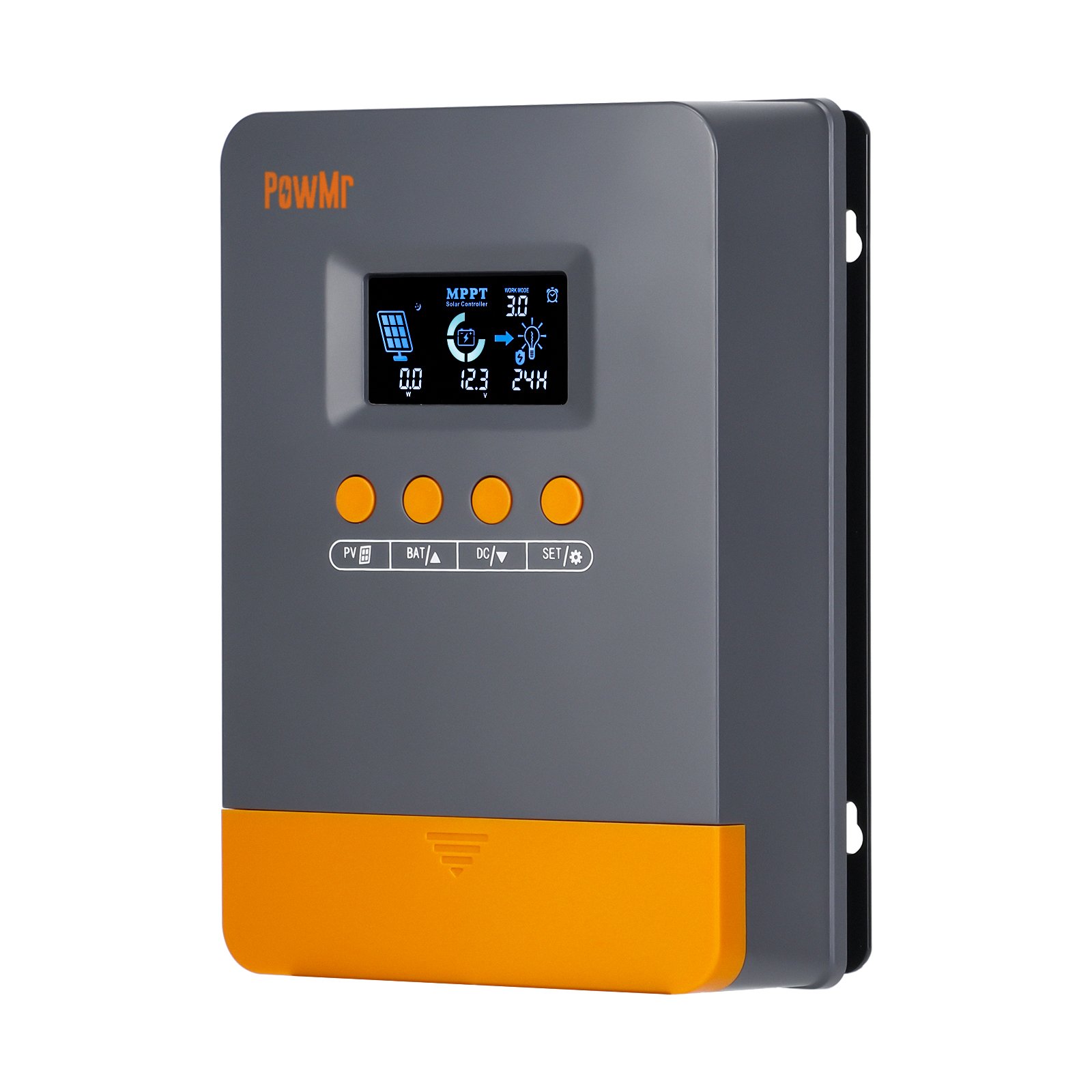PowMr Solar Charge Controller 25A 35A 45A 12V/24V AUTO MPPT LCD Display PV Panel Battery Solar Charge Controller