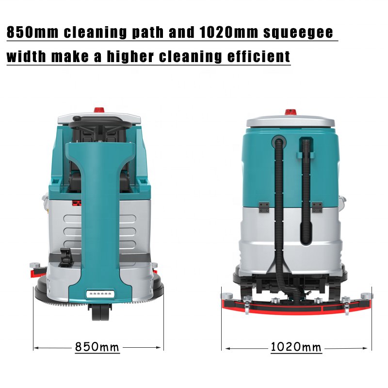 Auto Ride on Scrubber Brush Industrial Battery Scrubber Cleaning Machine Floor Scrubber