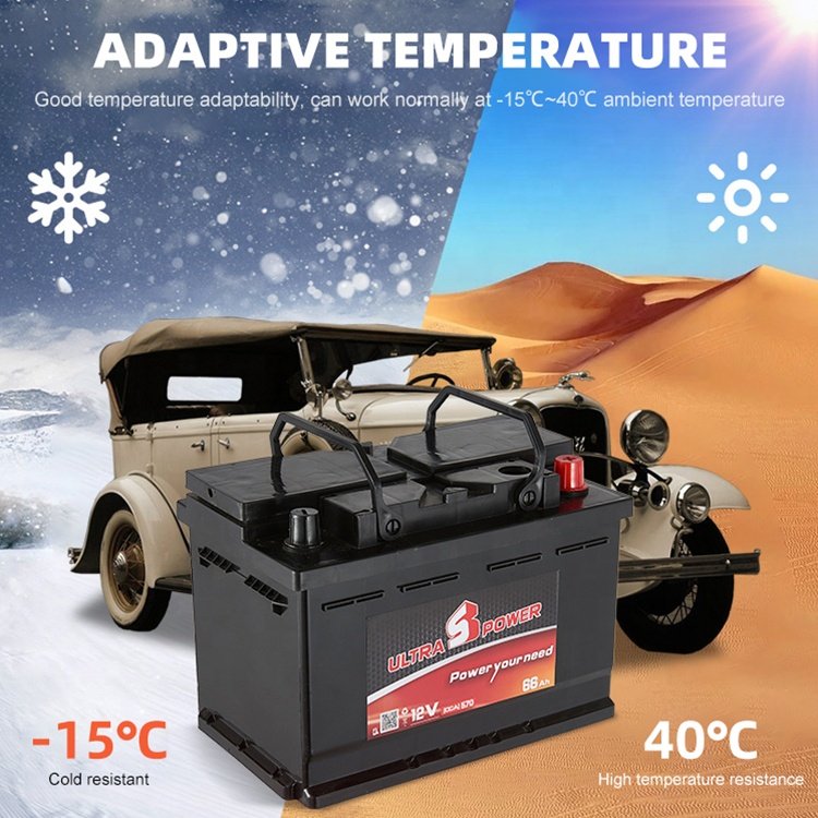 Long Cycle Life DIN Standard Electric Vehicles Boats Auto Battery Maintenance Free 12V 70Ah Lead Acid Car Battery