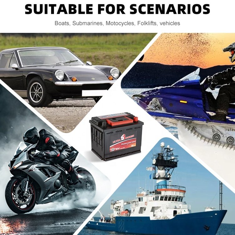 Long Cycle Life DIN Standard Electric Vehicles Boats Auto Battery Maintenance Free 12V 70Ah Lead Acid Car Battery