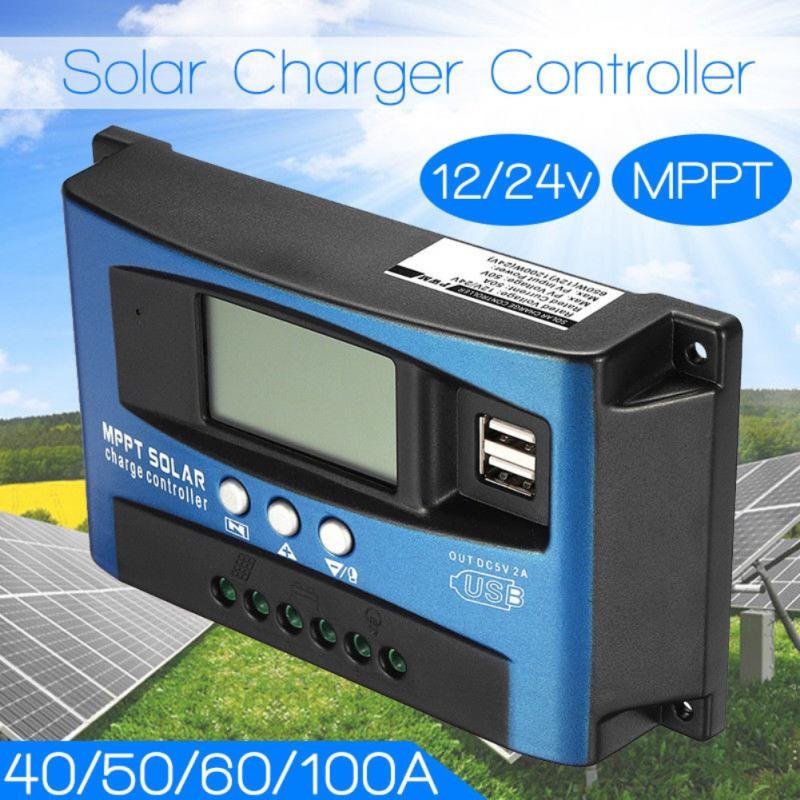 MPPT Auto Focus Smart 30A Solar Controller Large-screen LCD Solar Panels Battery Charge Controller Industrial-grade Adjustable