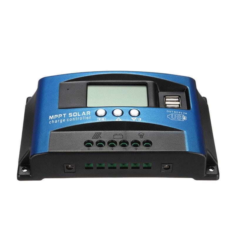 MPPT Auto Focus Smart 30A Solar Controller Large-screen LCD Solar Panels Battery Charge Controller Industrial-grade Adjustable