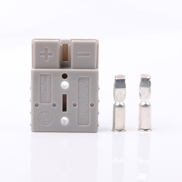 2 Pole Auto Battery Connector 50A 120A175A 350A 600v High Voltage Battery Connector Forklift Connector