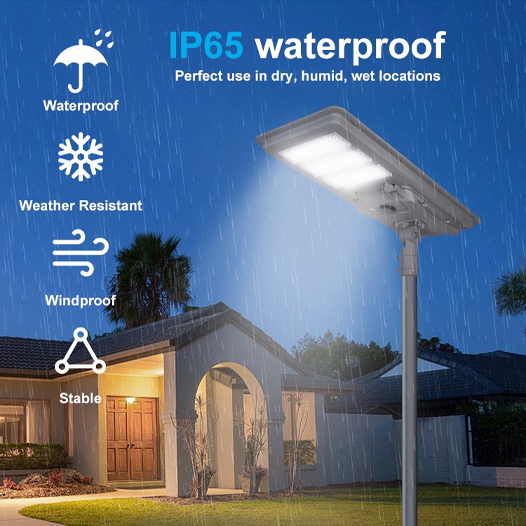 2025 Fast Charging Radar Sensing Aluminum 6V 200W 300W 400W 500W Power 40Ah 60Ah 80Ah Battery All in One Led Solar Street Light