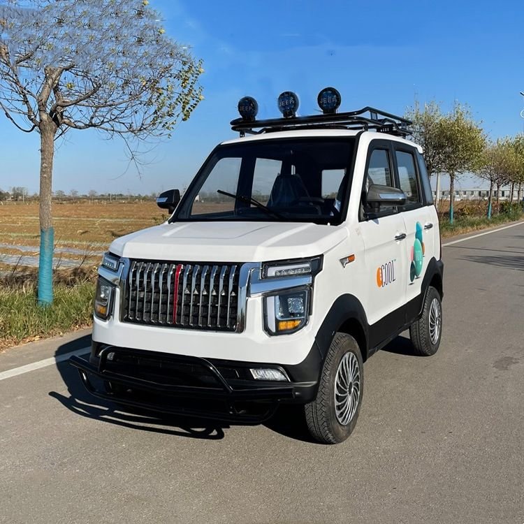 Factory Direct Sales New Energy 4 Wheels Electric Vehicle Jeep 72v 1500W Foldable Seat 5 Seats Electric Car 2000w for Adults