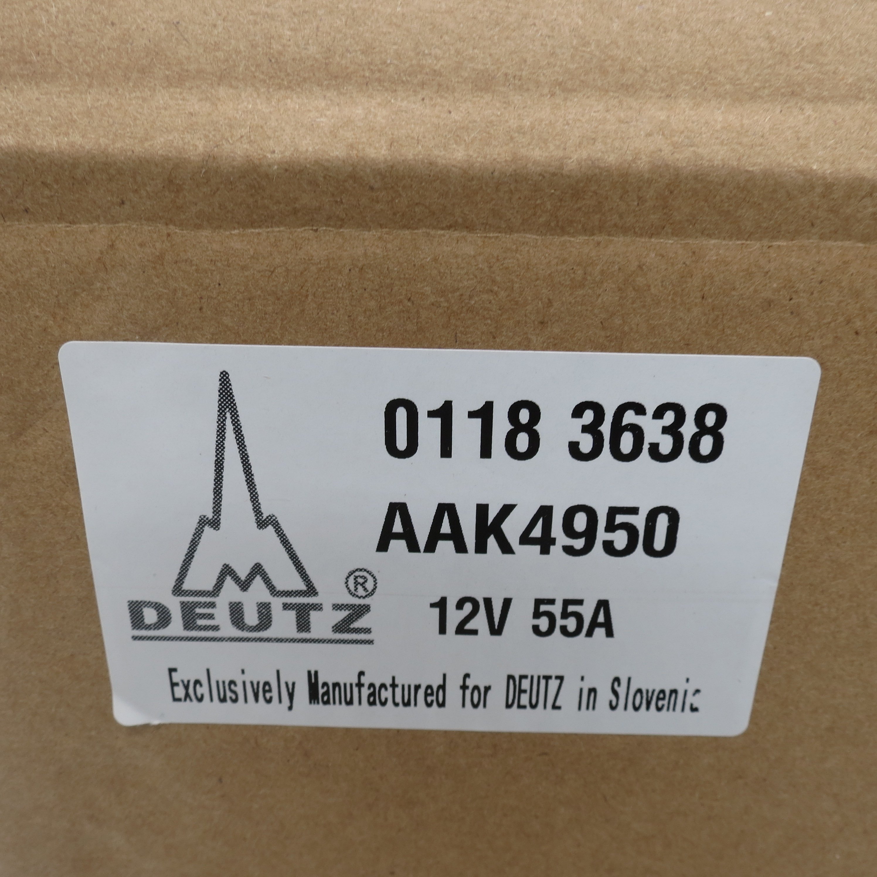 Good Performance Trucks and Cars Auto Parts Generator Alternator 01183638 AAK4950 12V 55A