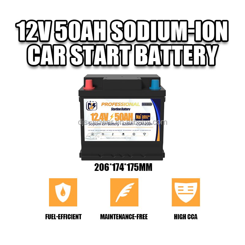 Sodium Ion 12.4v50Ah 700CCA Na+ Cranking Battery 12v Sodium-ion to Replace Lead-acid Battery 54313 LBN1 Car Start Battery Pack