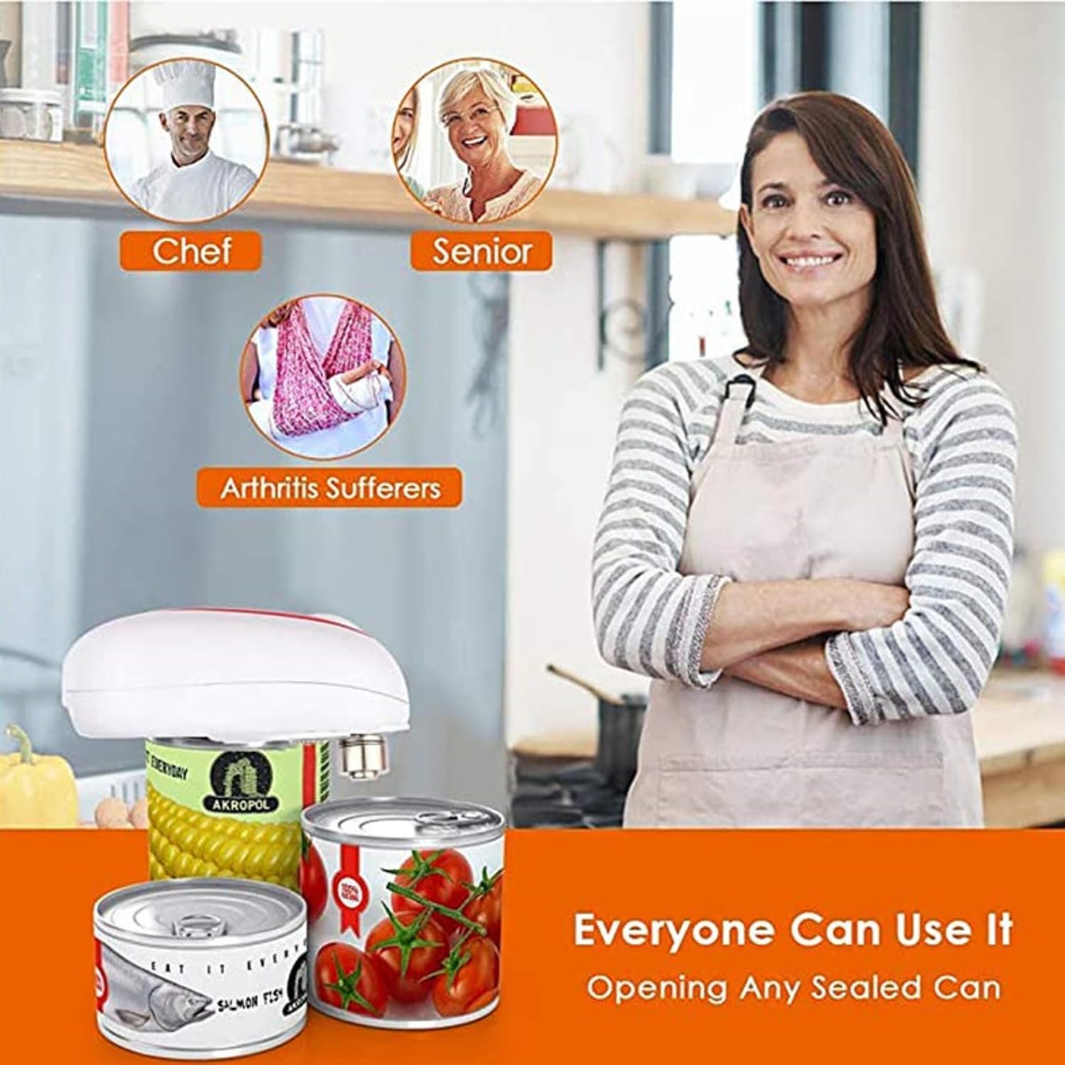 Electric Can Opener,Battery Operated Can Opener, Automatic Electric Can Opener, Electric Can Openers