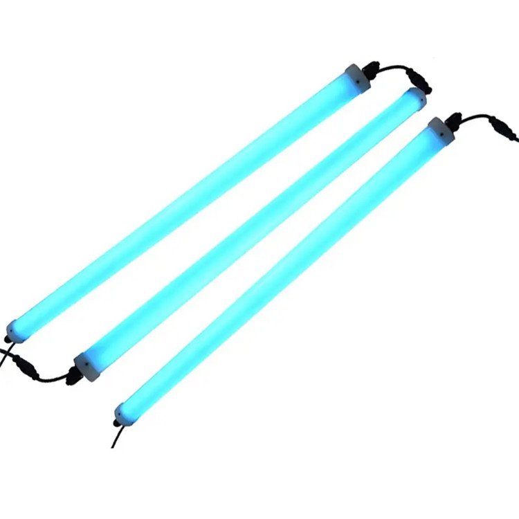 Custom 40mm 360 Degree 1m 1.5m 2m 24V SPI DMX 512 3D RGB Led Pixel Tube Light Colorful Event Party Dj Stage Light