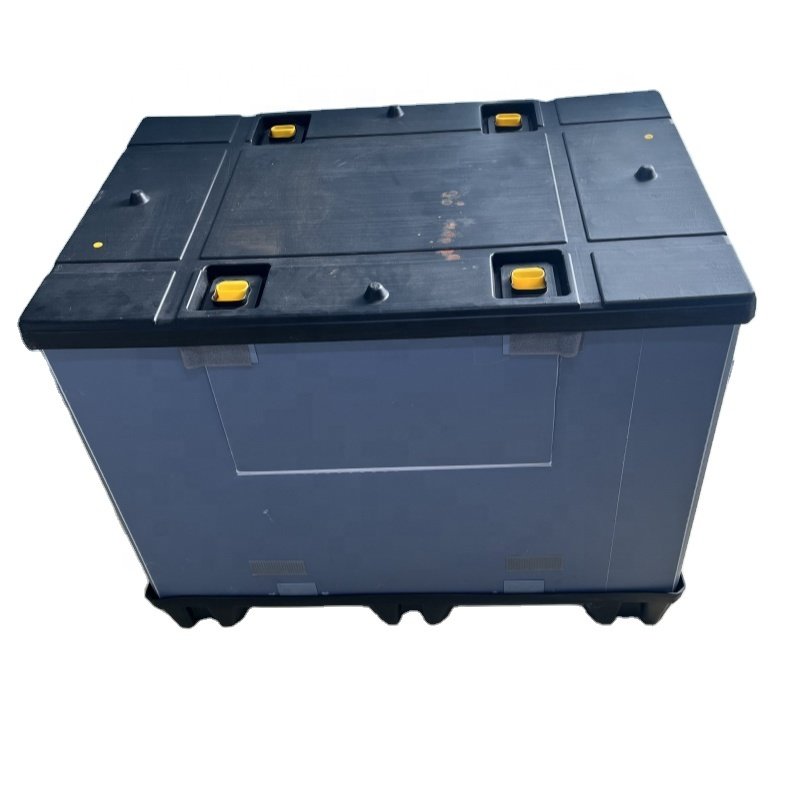Plastic Sleeve Box With Bottom Pallet Top Lid Pack Bulk Systems Auto Parts and Auto Battery Corrugated Plastic Box Container