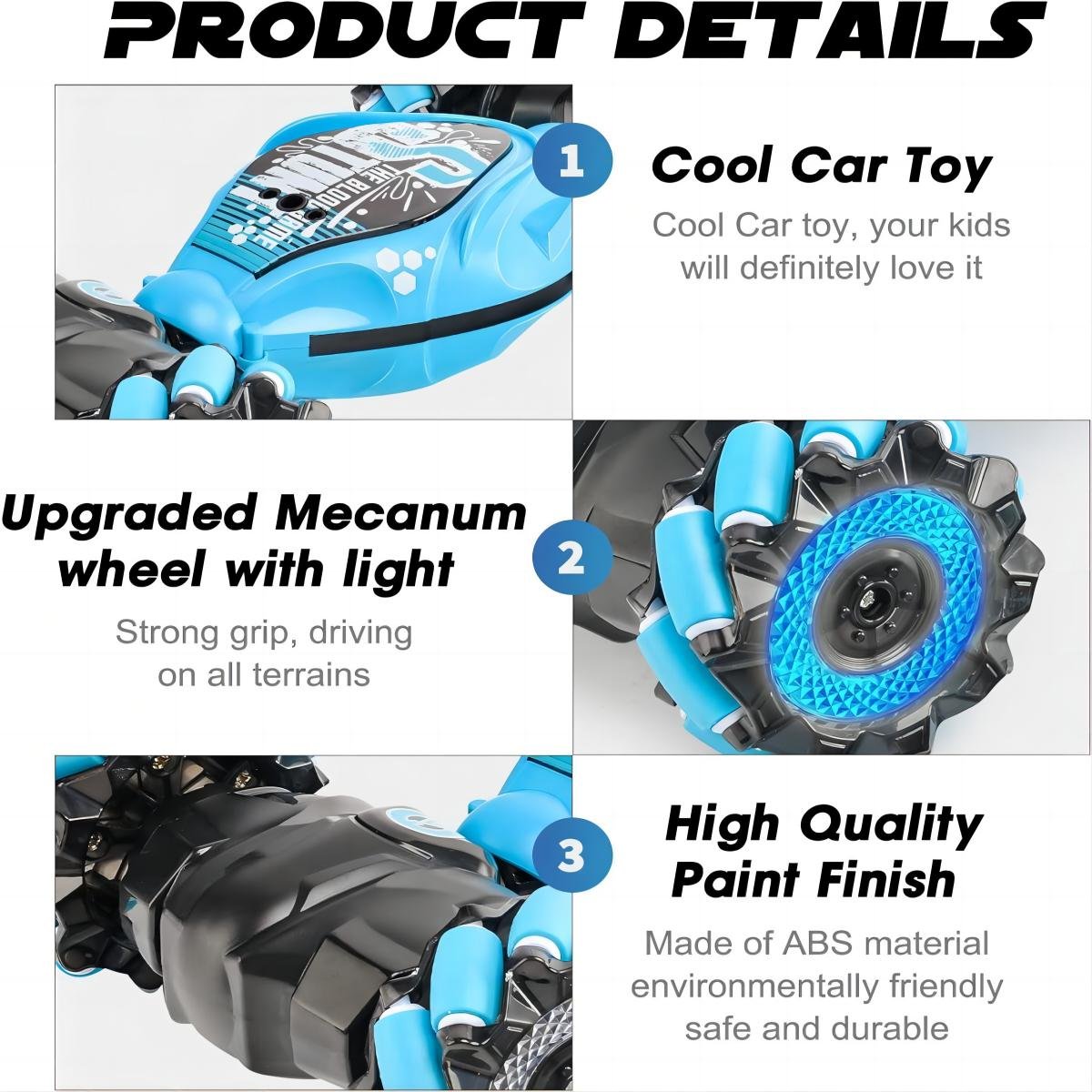 2.4ghz Remote Control 4WD Stunt Drift Car Battery Charger Hand-controlled USB Gesture Sensing Expert Adults Electric Plastic Gua
